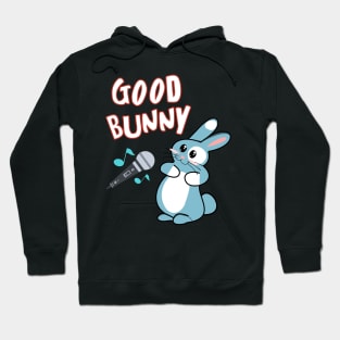 Good Bunny The Rapper In The Studio Hoodie